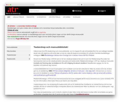 BaseQn WordPress ecommerce theme - butik.atr.nu