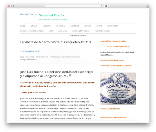 Best WordPress theme Tiny Framework - gentedelpuerto.es