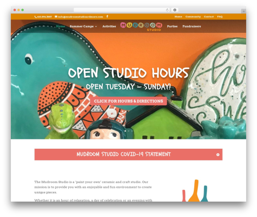 Divi WordPress theme - mudroomstudioardmore.com