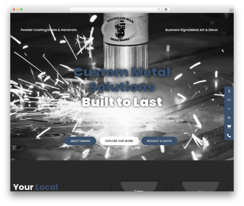Super floating flying menu WordPress plugin - mountainmanmetalworks.com