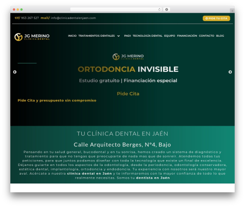 Idento Framework WordPress theme - clinicadentalenjaen.com