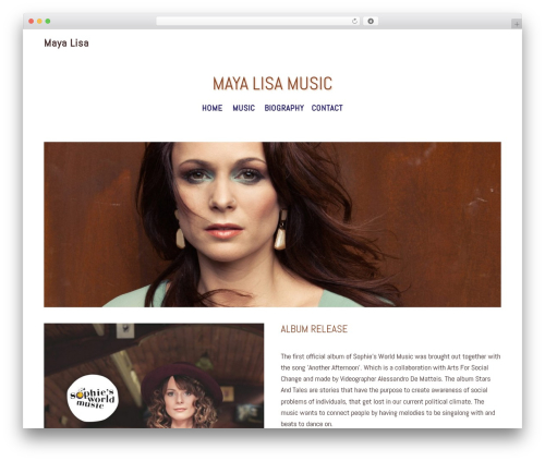 Mozo WordPress theme - mayalisa.com