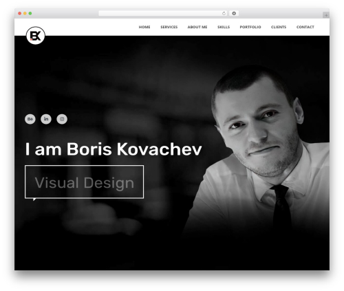 Selfer WordPress theme - boriskovachev.com