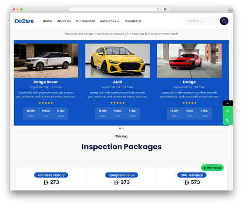Theme WordPress Threadsys - drcars.bestseocompanyinmalappuram.com