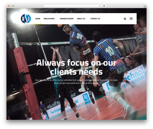 Trophy WordPress theme - volleyball-agency.com