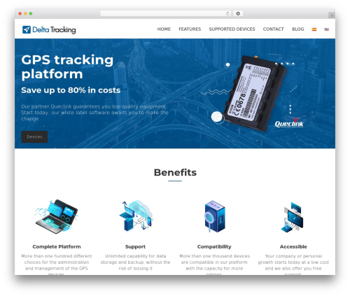 VirtuSky WordPress theme - deltatracking.com