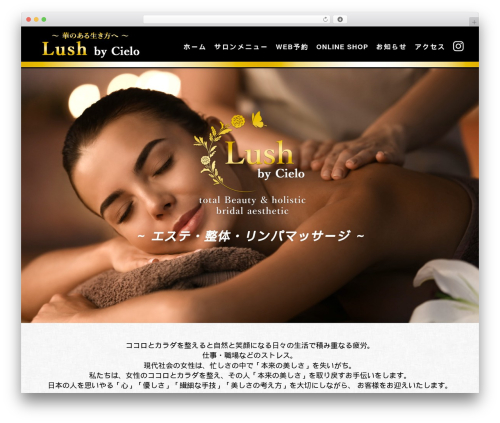 WordPress theme Design1 - lushbycielo.com
