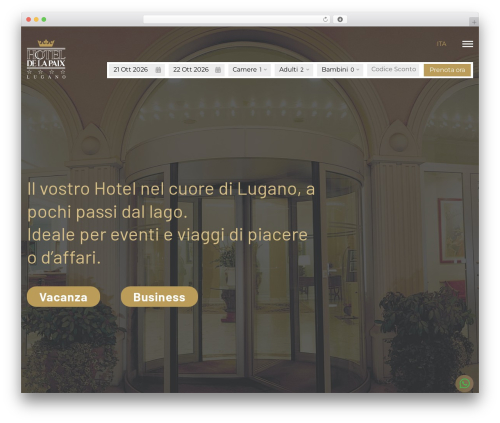 WP Bootstrap Starter WordPress theme - delapaix.ch
