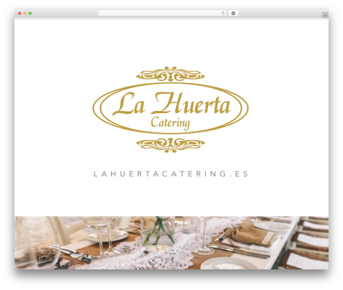 cherry theme WordPress - lahuertacatering.es