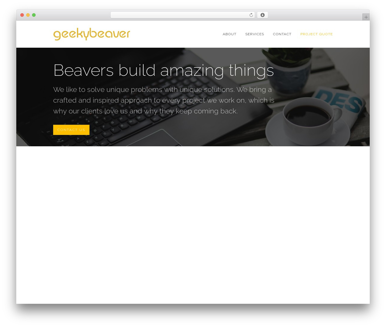 GridStack theme WordPress - geekybeaver.ca