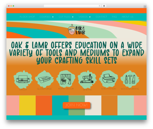 Hello Elementor WordPress theme - oakandlamb.com