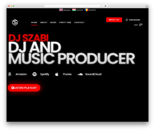 Sonaar best WordPress theme - djszabi.com