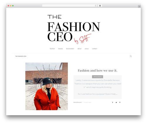 Whyte top WordPress theme - the-fashion-ceo.com