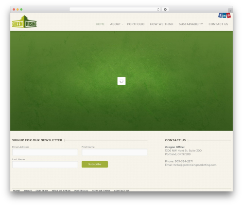 WordPress theme Roots Framework - greenrisingmarketing.com