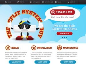 WordPress theme The Split System Guy V2 WordPress theme The Split System Guy V2