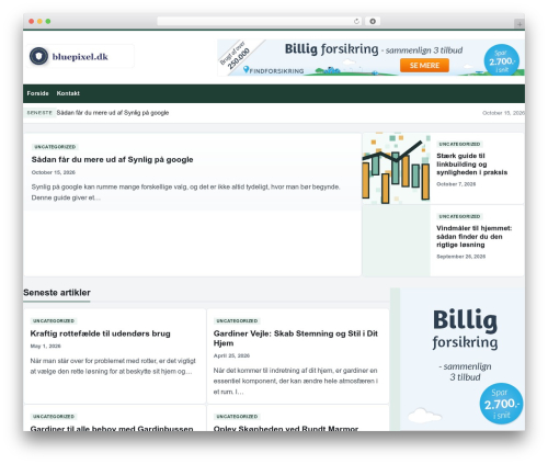 wp t dk WordPress theme - bluepixel.dk