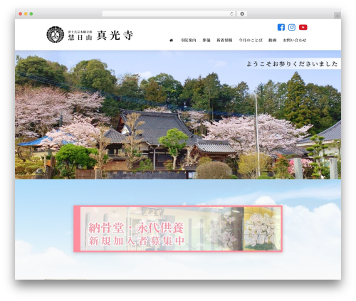 真光寺 top WordPress theme - shinkoji-enichizan.com