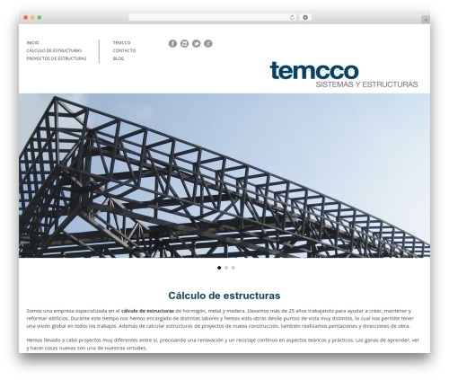 Architecture WordPress theme - temcco.es