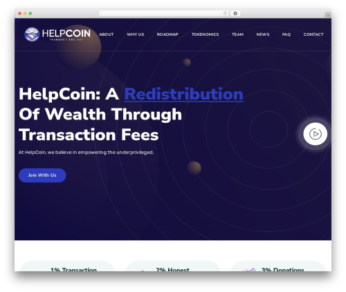 Careox theme WordPress - helpcoin.social