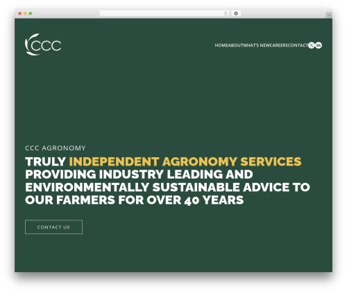ccc theme WordPress - cccagronomy.com