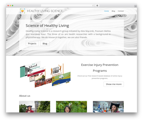 Divi WordPress theme - healthylivingscience.com