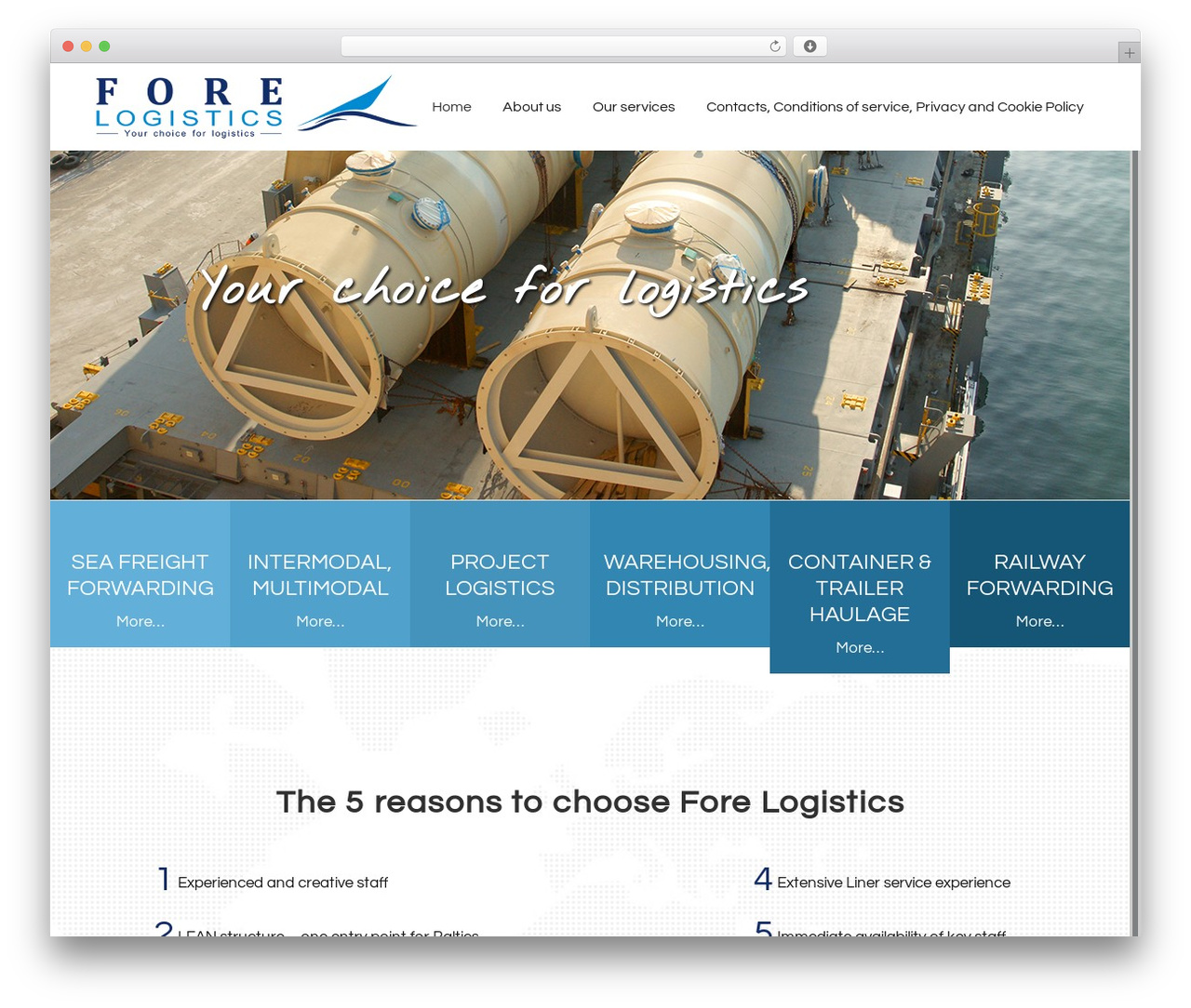 FL WordPress theme design - forelogistics.com FL WordPress theme design - forelogistics.com