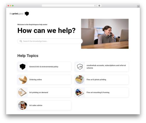 KnowAll premium WordPress theme - www.theprintspace.com/help-center