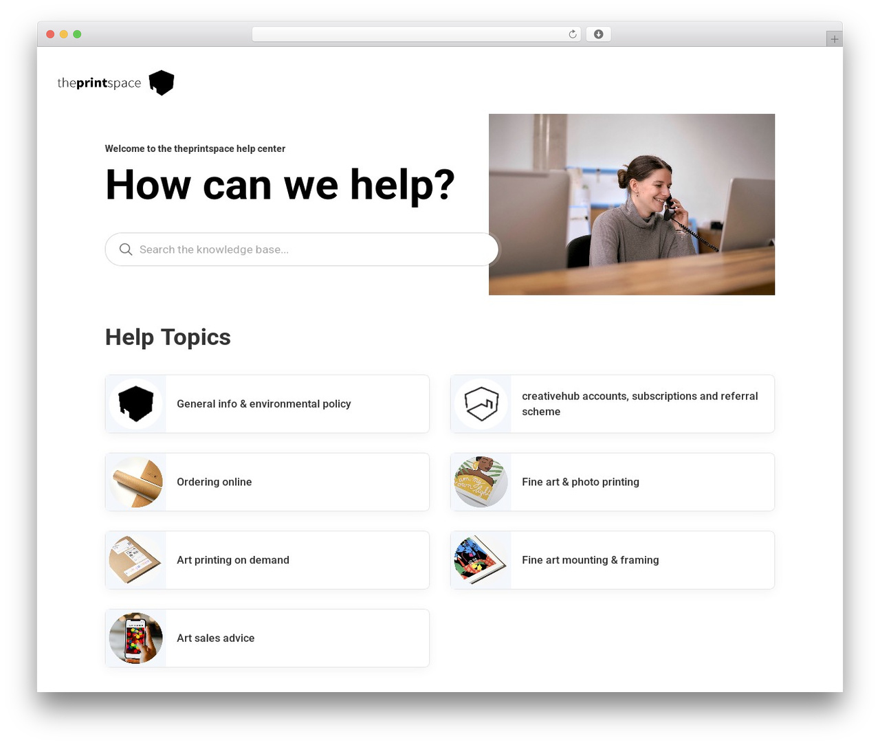 KnowAll premium WordPress theme - www.theprintspace.com/help-center