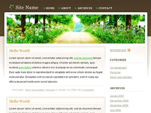 Peaceful Rush WordPress theme by Small Potato