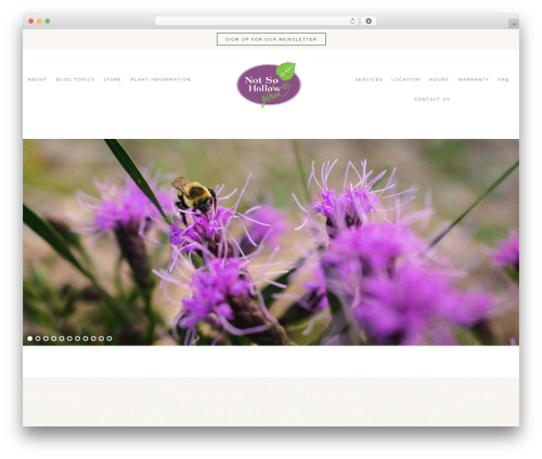Refined Theme WordPress website theme - notsohollowfarm.ca