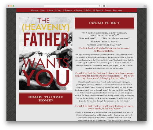Suffusion WordPress theme - thefatherwantsyou.com