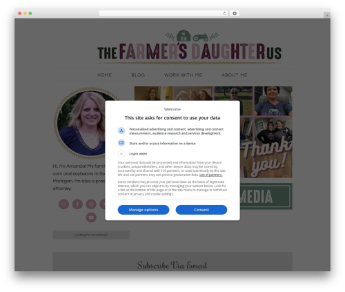 Theme WordPress Blossom Theme - thefarmersdaughterusa.com