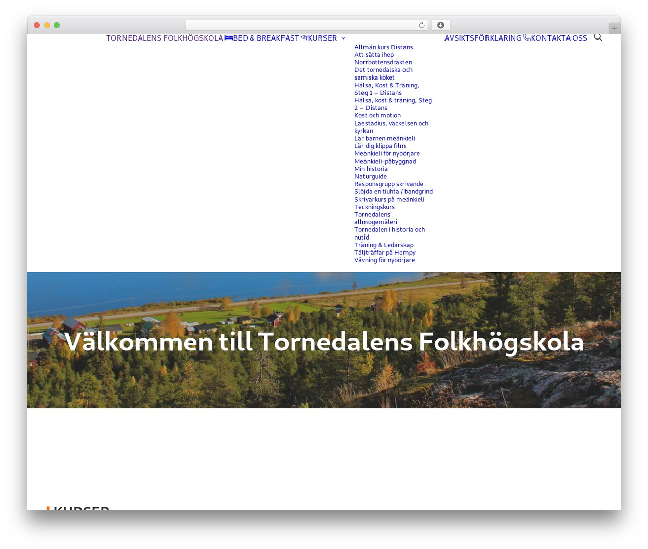 Uncode theme WordPress - tornedalen.se