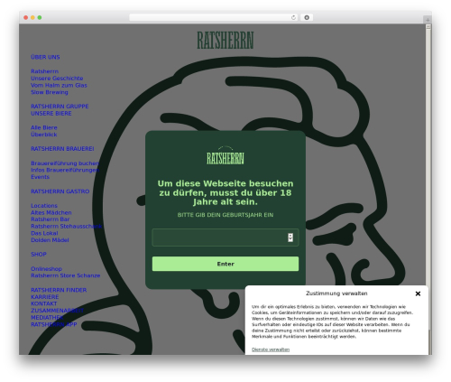 Elfsight age verification cc WordPress plugin - ratsherrn.de