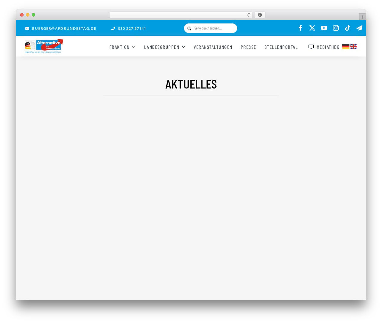 WordPress theme Avada - afdbundestag.de