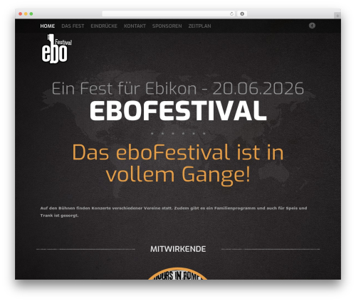 WordPress theme Fest - ebofestival.ch