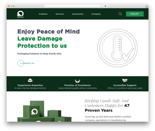 WordPress theme Firstcom Solutions - www.humipak.com.my
