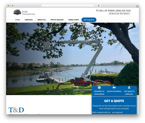 WP theme Beaver Builder Theme - tdtreeservice.com