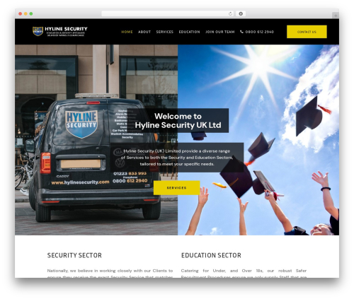 Bridge theme WordPress - hylinesecurity.com