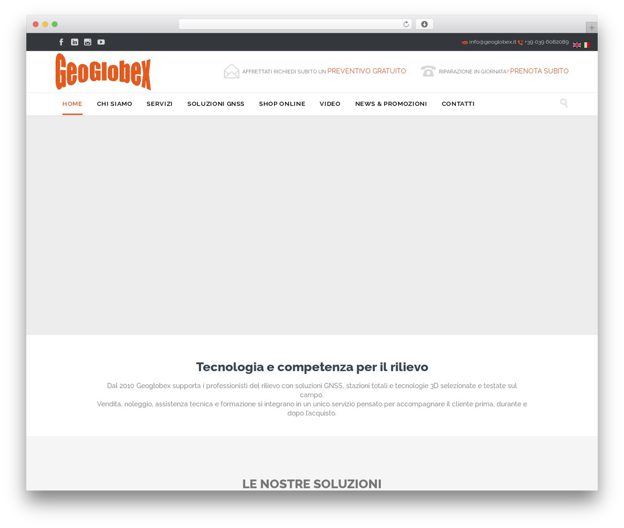 Construction WordPress theme - geoglobex.it