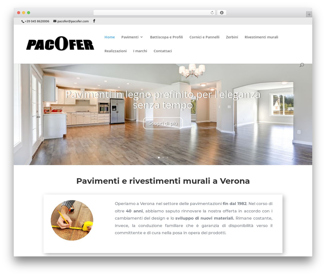 Divi WordPress theme - pacofer.com