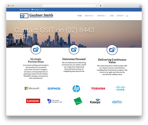 WordPress theme Divi - gsit.com.au