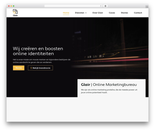 Content Blocks theme WordPress - glair.nl