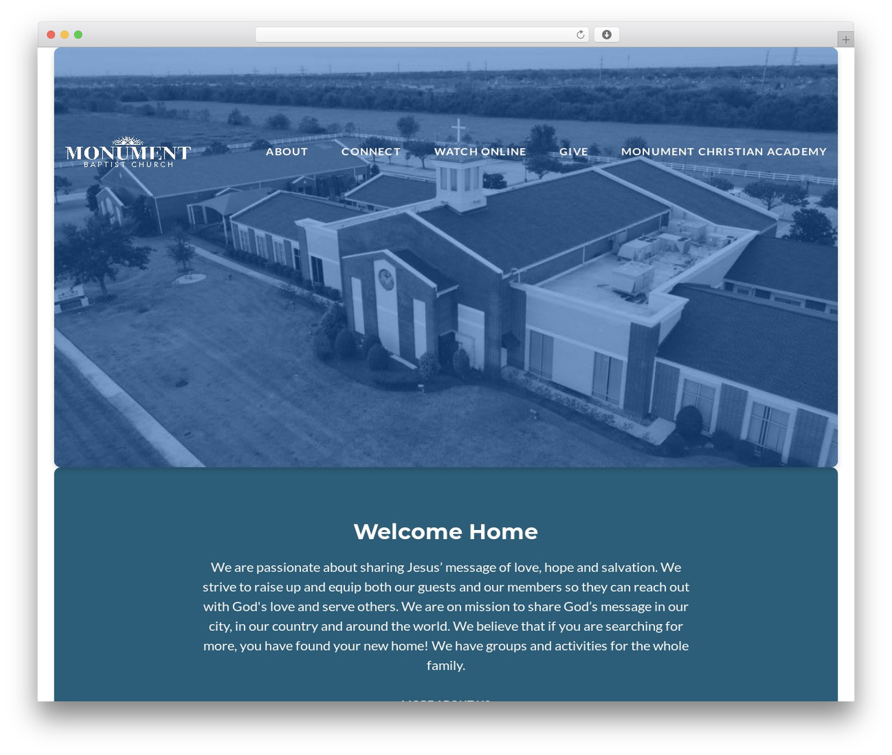 Float theme WordPress - monumentbaptistchurch.org
