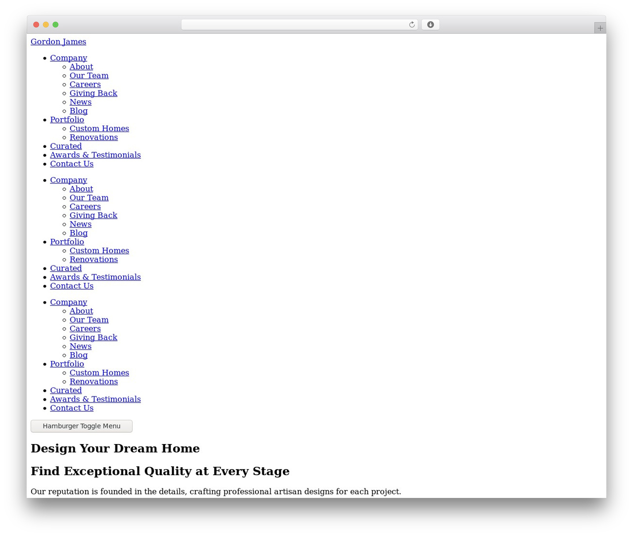 Uncode WordPress theme - gordon-james.com Uncode WordPress theme - gordon-james.com