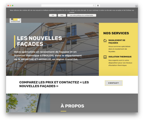WordPress theme Divi - lesnouvellesfacades.fr