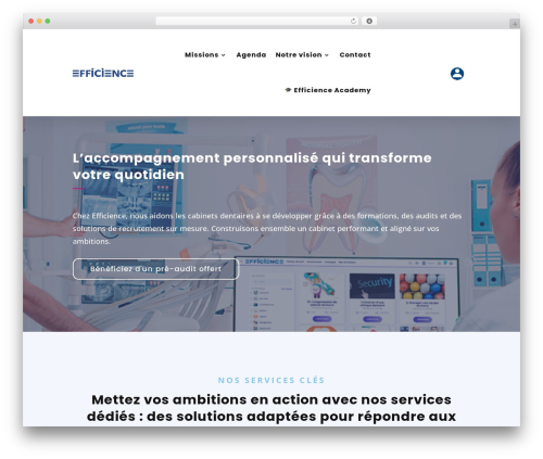 WordPress theme Divi - www.efficience-dentaire.fr
