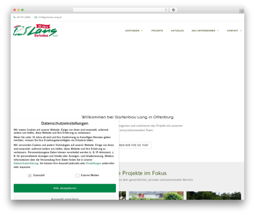 WordPress theme DP Evolve - gartenbau-lang.com