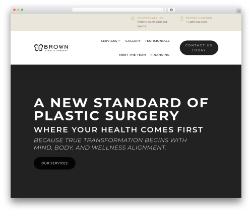 Divi theme WordPress - richardjbrownmd.com