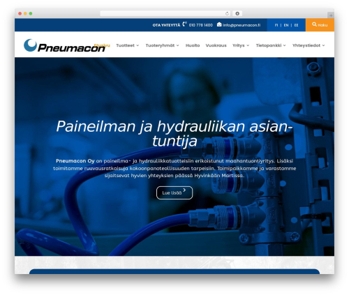 Divi WordPress theme - pneumacon.fi